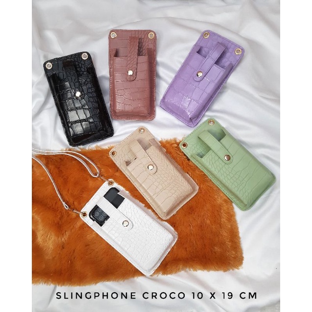 slingphone Croco Marvin Tas Selempang Tempat HP