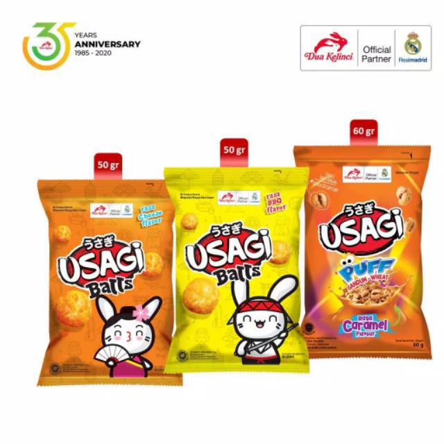 Dua kelinci Usagi balls / Usagi puff 50 gram