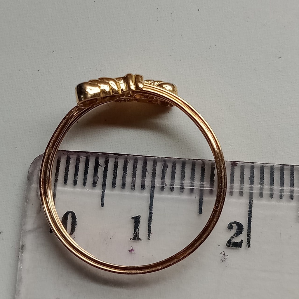 Cincin Emas 17K - 1.25 gr Kadar 750 - 452