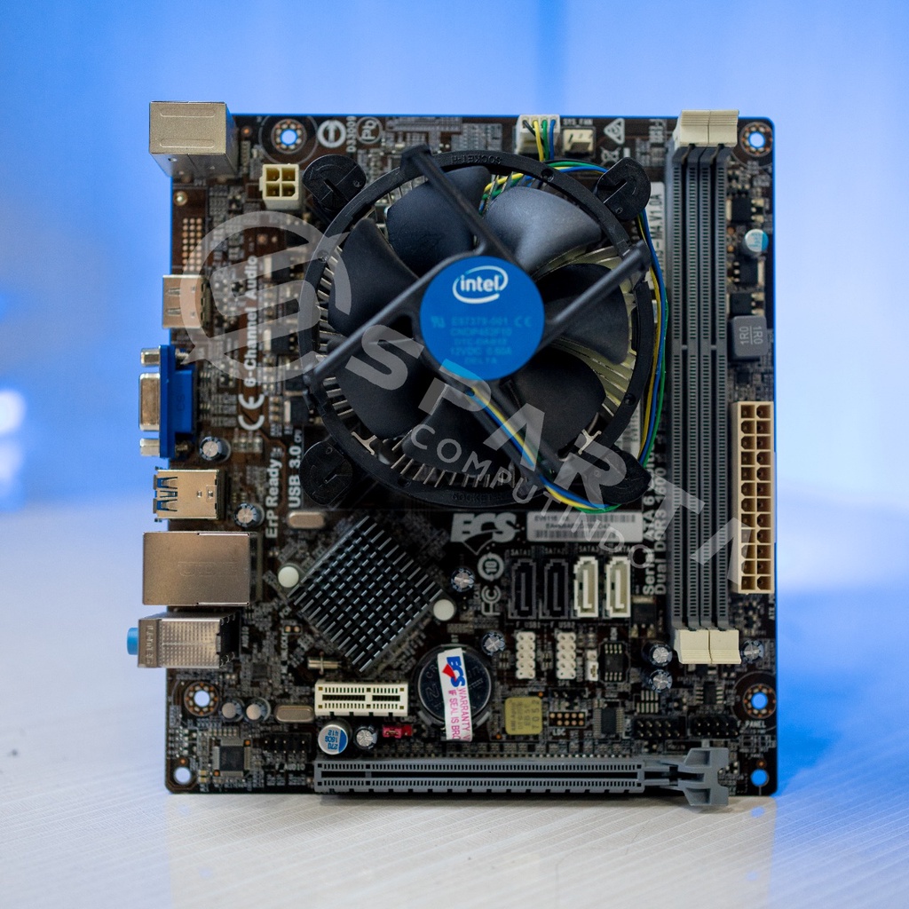 Paketan Motherboard ECS H81H3-M4 Soket 1150 + Fan Processor