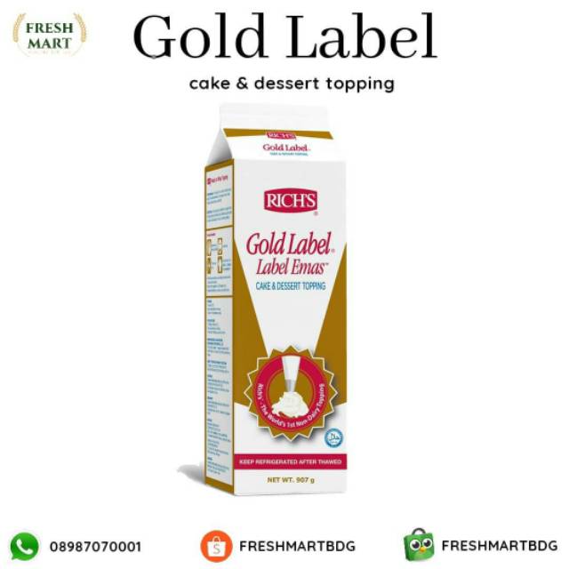 

Rich's Gold Label Whiping Cream 970gr