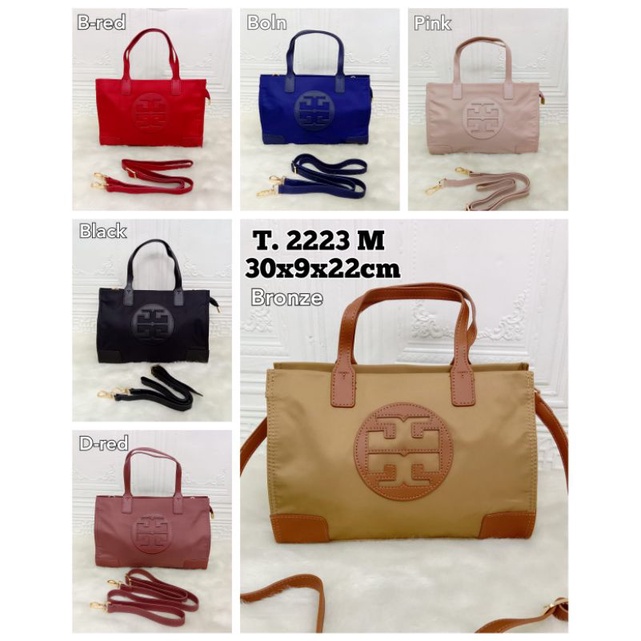 tas fashion import tote Tory ella medium size 30