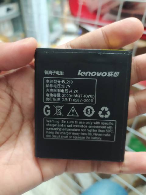 Baterai Lenovo A536 S820 S650 A606 BL210 BL-210 ORIGINAL