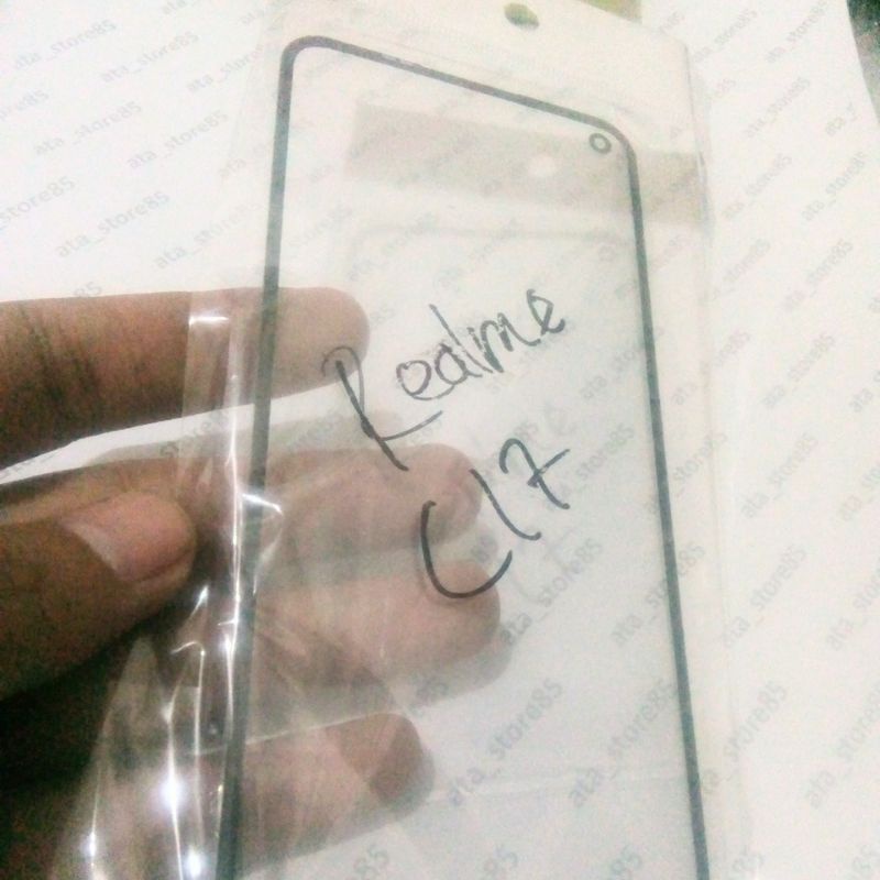 Kaca Depan Realme C17 TS TC Touchscreen Glass LCD Original