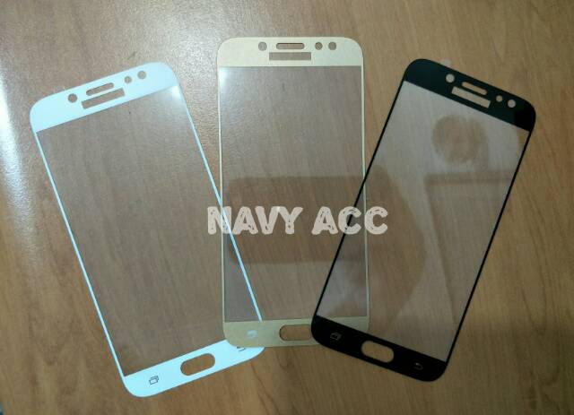 Tempered Glass Warna Samsung J7 Plus - Tempered Color J7 Plus Full Cover