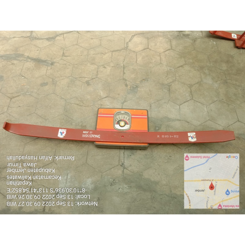 Per Daun Depan / Front Leaf Spring Mitsubishi Canter 110PS / 125PS (Nomer 2) Merk Indospring Kode K0