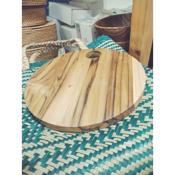 Talenan Kayu Bulat Diameter 25cm