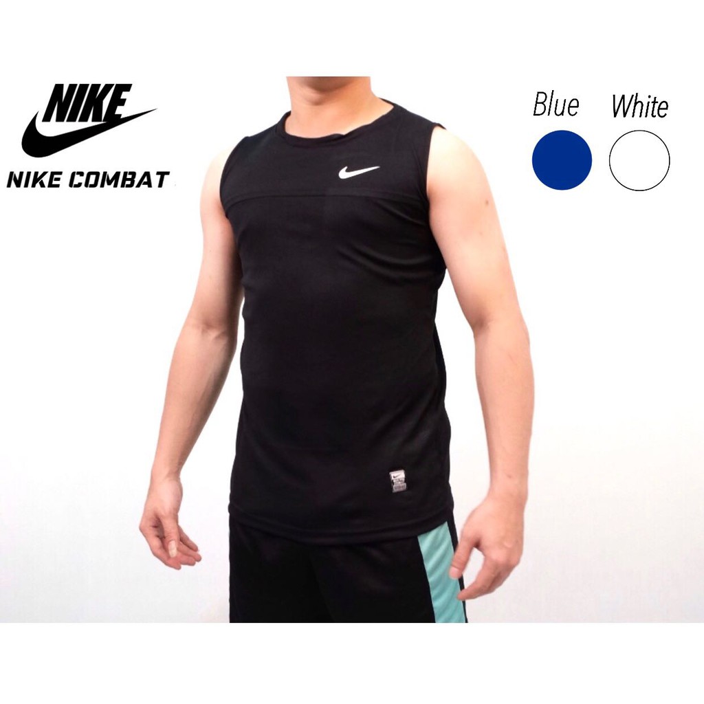SINGLET BASELAYER BAJU GYM FITNESS NIKE COMBAT