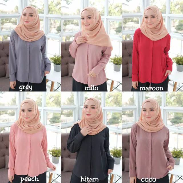 Kemeja basic polos monalisa