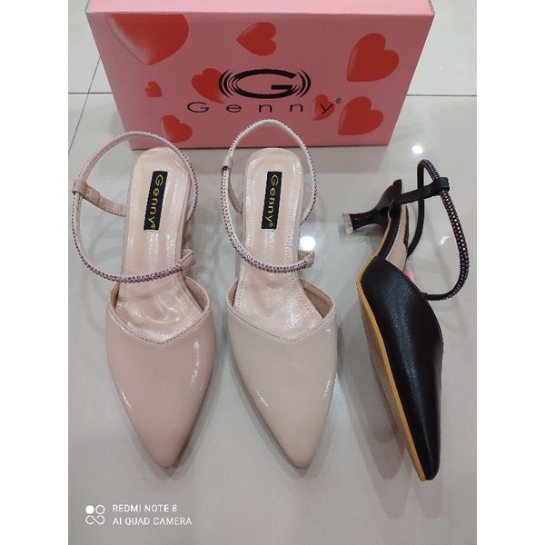 sepatu selop semi pesta Genny model terbaru