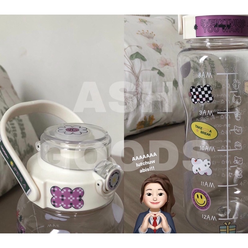 Botol Minum 1,5 Liter / 2 Liter Aesthetics [stickers]