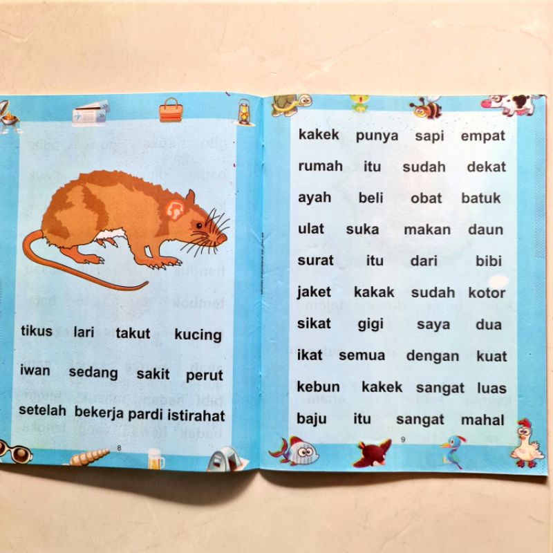 Buku Anak - Belajar dan Lancar Membaca Jilid 1A 1B 2A 2B Untuk PAUD, TK, SD Sandro Jaya Jakarta