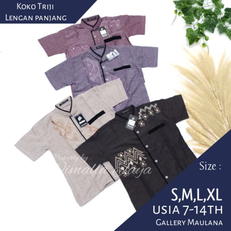BAJU KOKO ANAK USIA 7 SAMPAI 13 THN ATASAN KATUN MAULANA