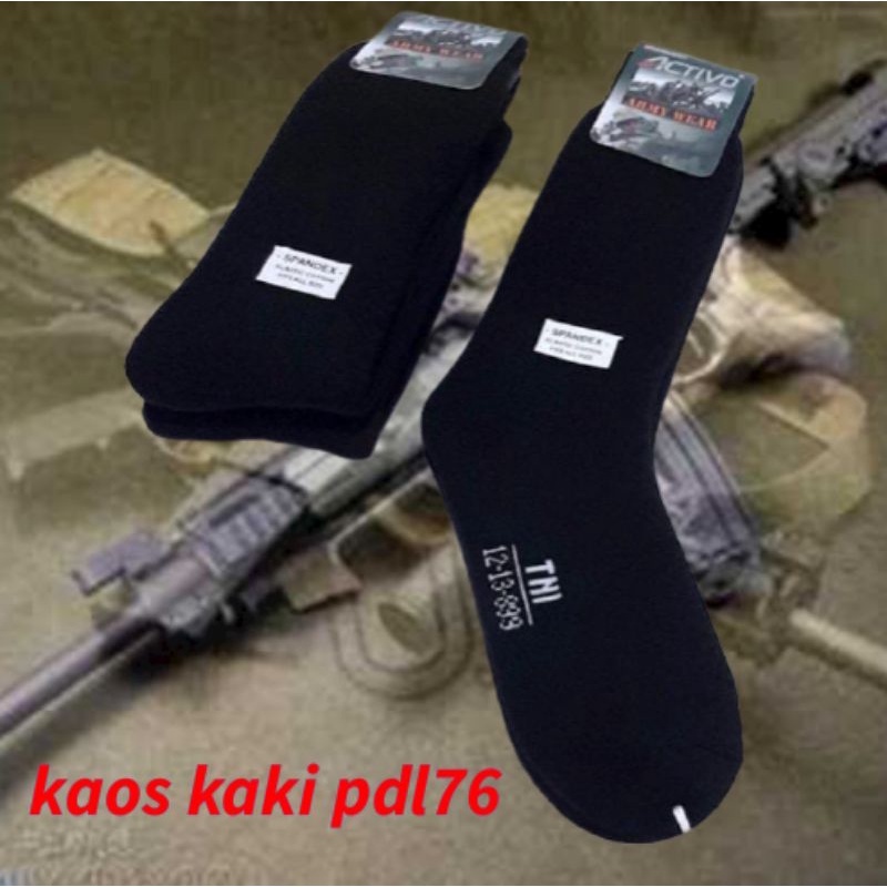 KAOS KAKI HITAM PDL KAOS KAKI PDL KAOS KAKI TNI KAOS KAKI POLRI POL PP TEBAL