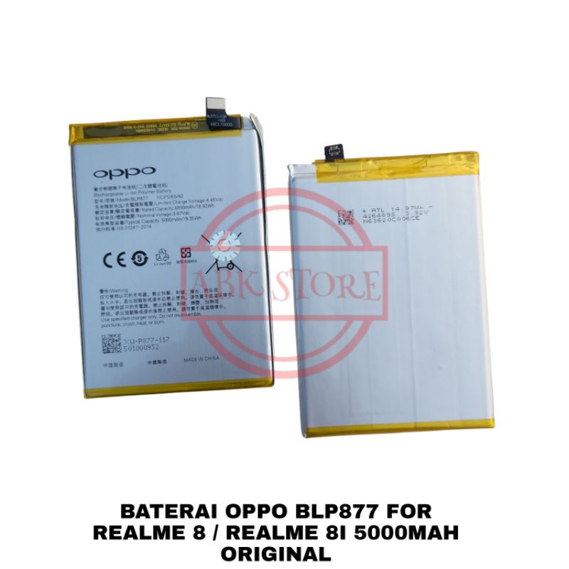 BATRE BATERAI BATTERY OPPO BLP877 FOR REALME 8 / REALME 8I ORIGINAL