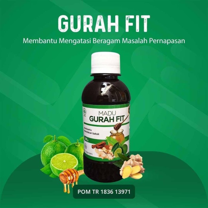 Madu Gurah Fit Herbal Alami Atasi Asma Sesak Nafas Batuk Paru-paru-2