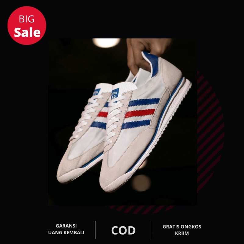 ADIDAS SL72 WHITE FRANCE || SEPATU ADIDAS 100% ORIGINAL