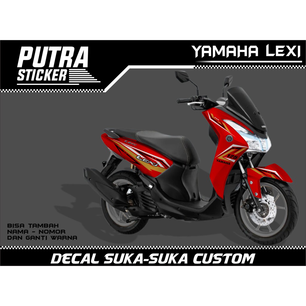 Sticker Decal Yamaha Lexi FULL BODY, sticker lexi