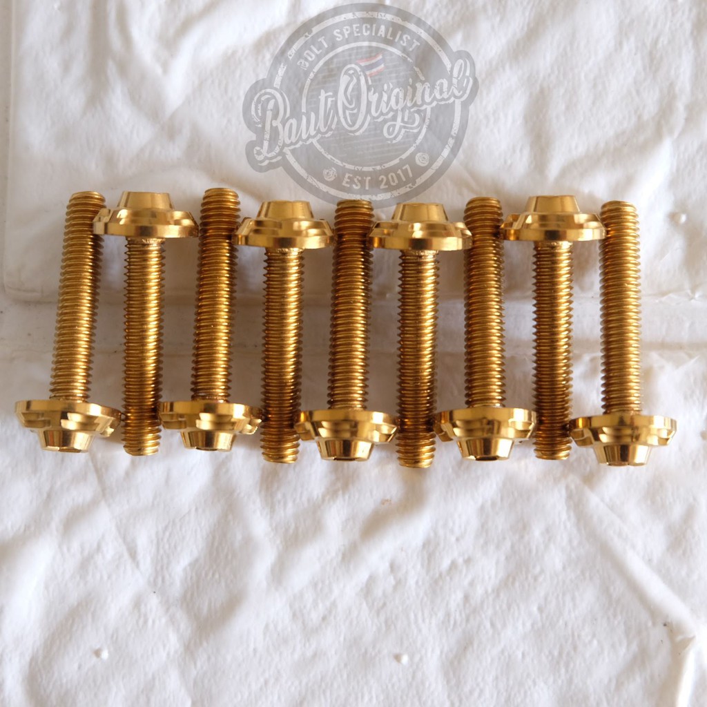 baut probolt payung gold consol gear flower M5x25 5x25 drat 8 panjang 25mm 2,5cm