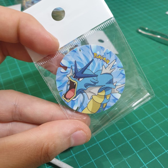 Pokemon Coin Tazos Chiki Balls - Gyrados