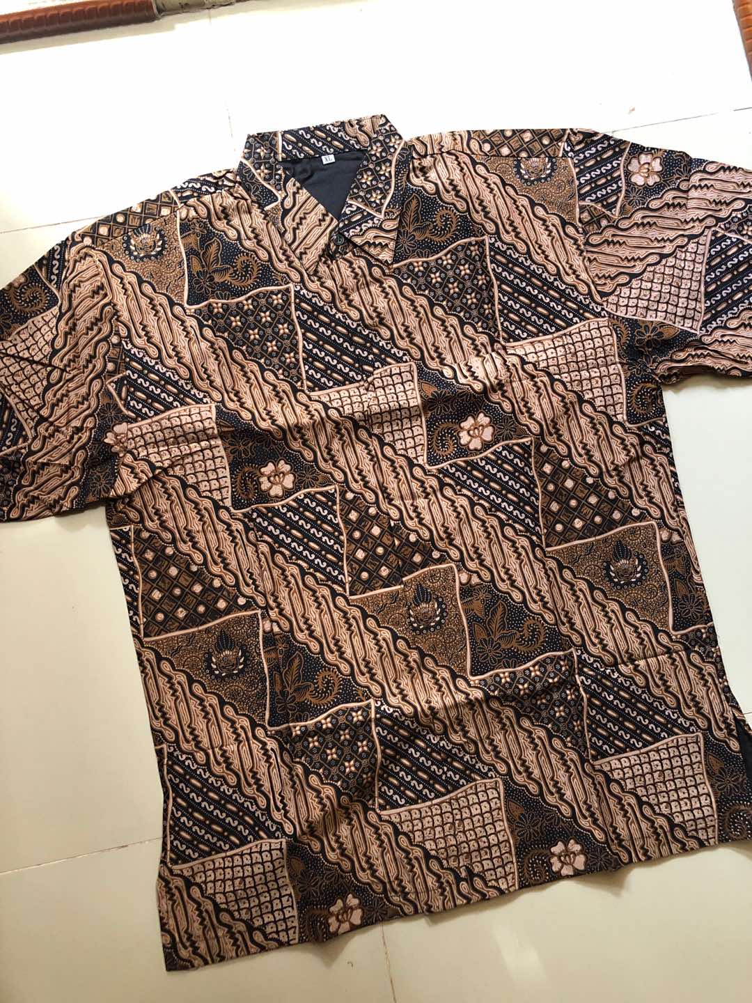 Sembodo Pendek Kemeja Batik Pria Full Furing Bahan Katun Primisima