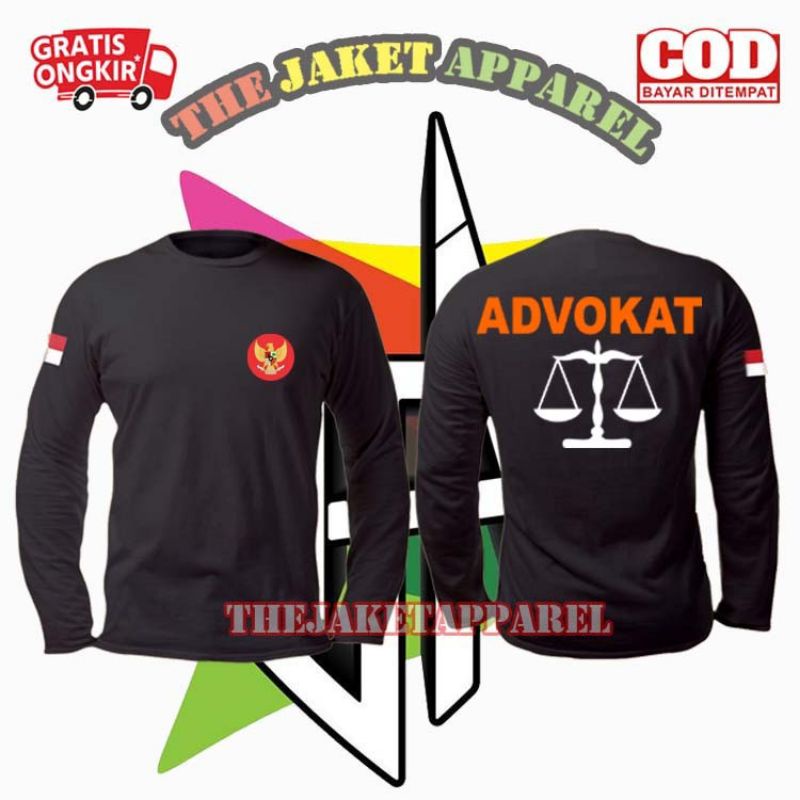 Kaos Lengan panjang ADVOKAT / Baju Atasan ADVOKAT
