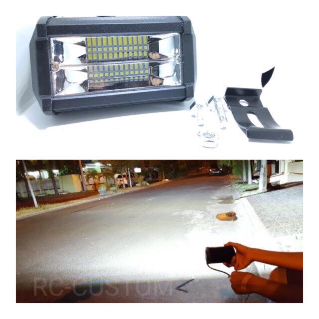 Lampu Tembak Led 24 mata 20 watt motor mobil - putih