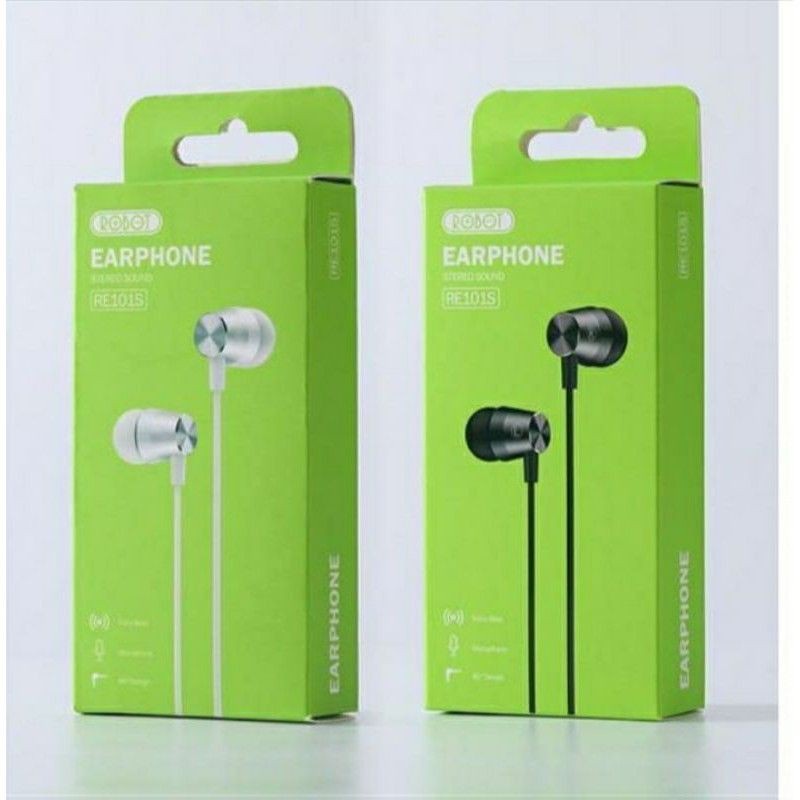 Headset ROBOT RE101S Stereo Sound Earphone ORIGINAL