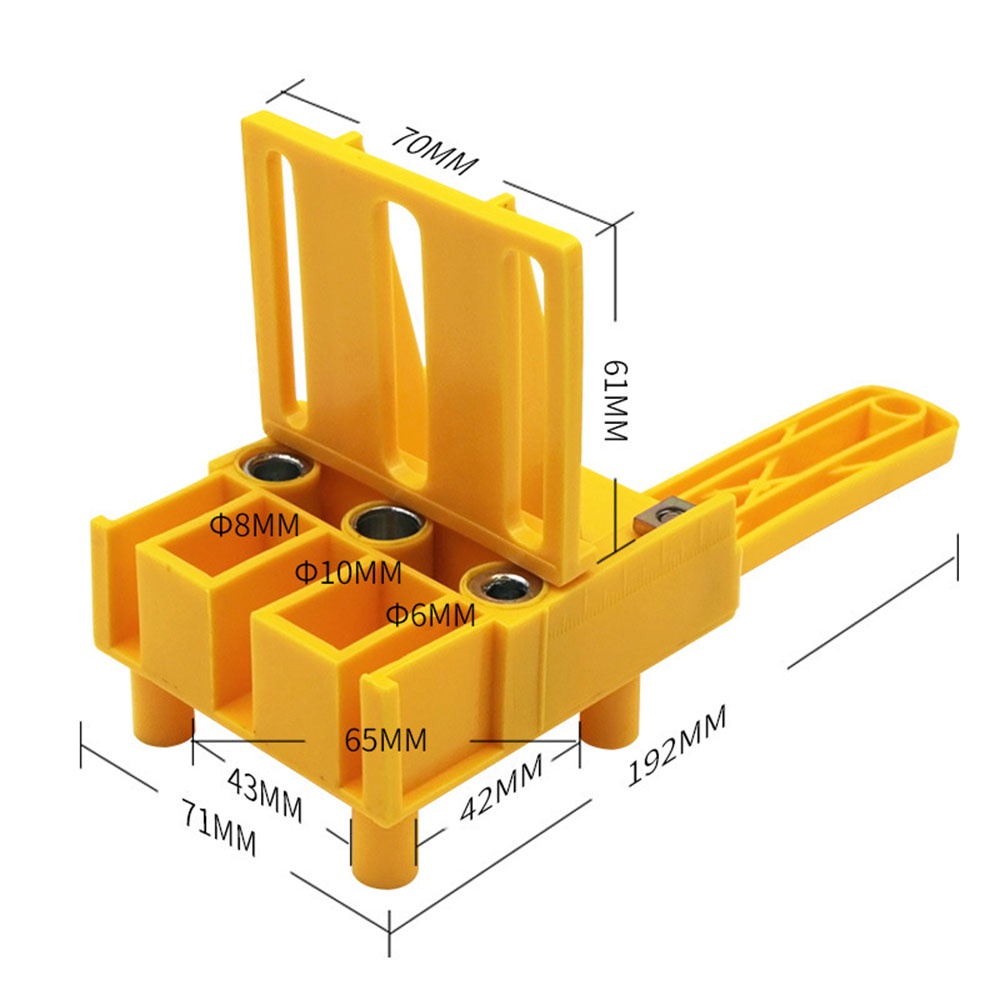 Dowelling JIG Adapter Bor Posisi Dowel Woodworking Joint