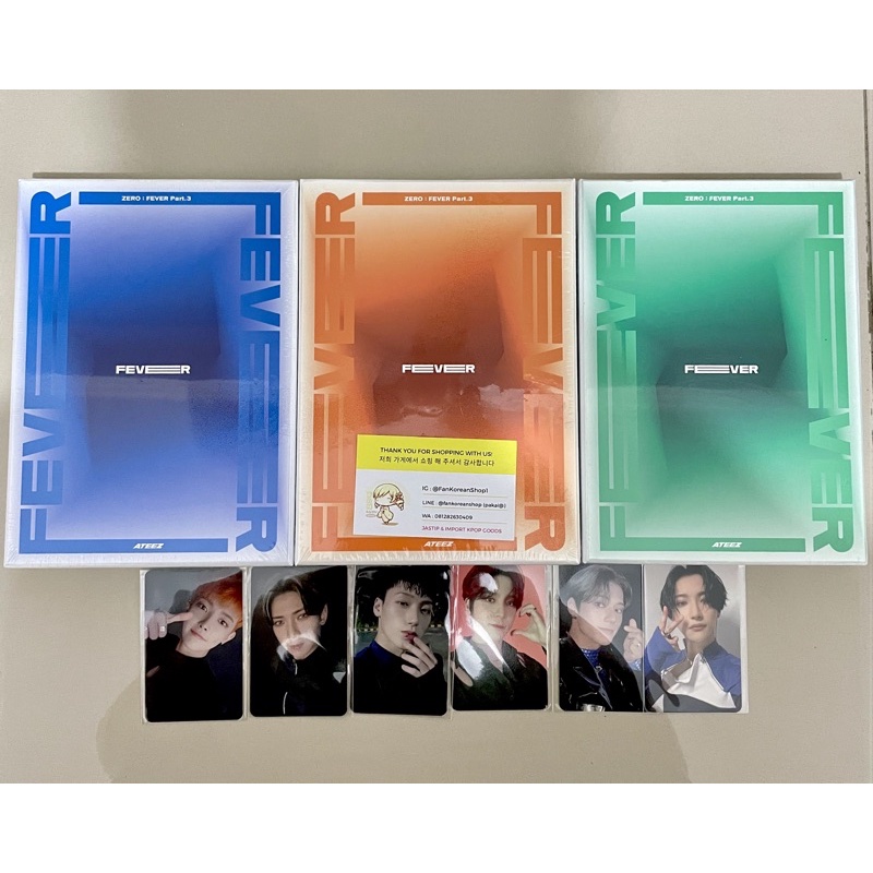 [READY] ATEEZ Fever Part 3 + Poster dan bonus Photocard set