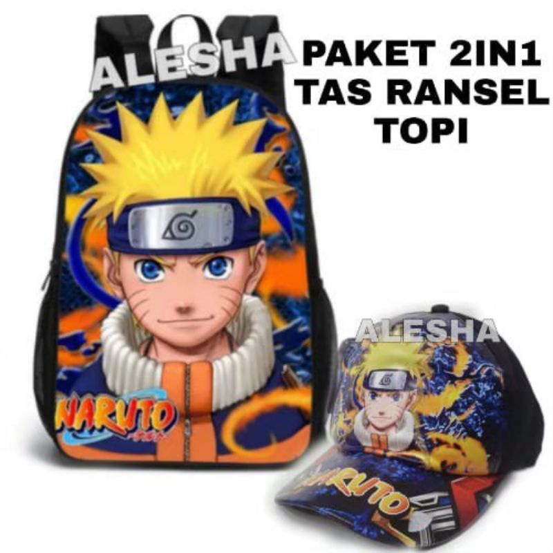 TAS RANSEL ANAK LAKI-LAKI KARAKTER NARUTO ULTRAMAN BATMAN IRON MAN/GRATIS TOPI