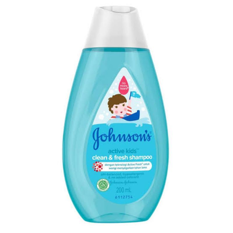 JOHNSON'S ACTIVE KIDS CLEAN &amp; FRESH SHAMPOO BOY 200ml - SAMPO BAYI 200ml