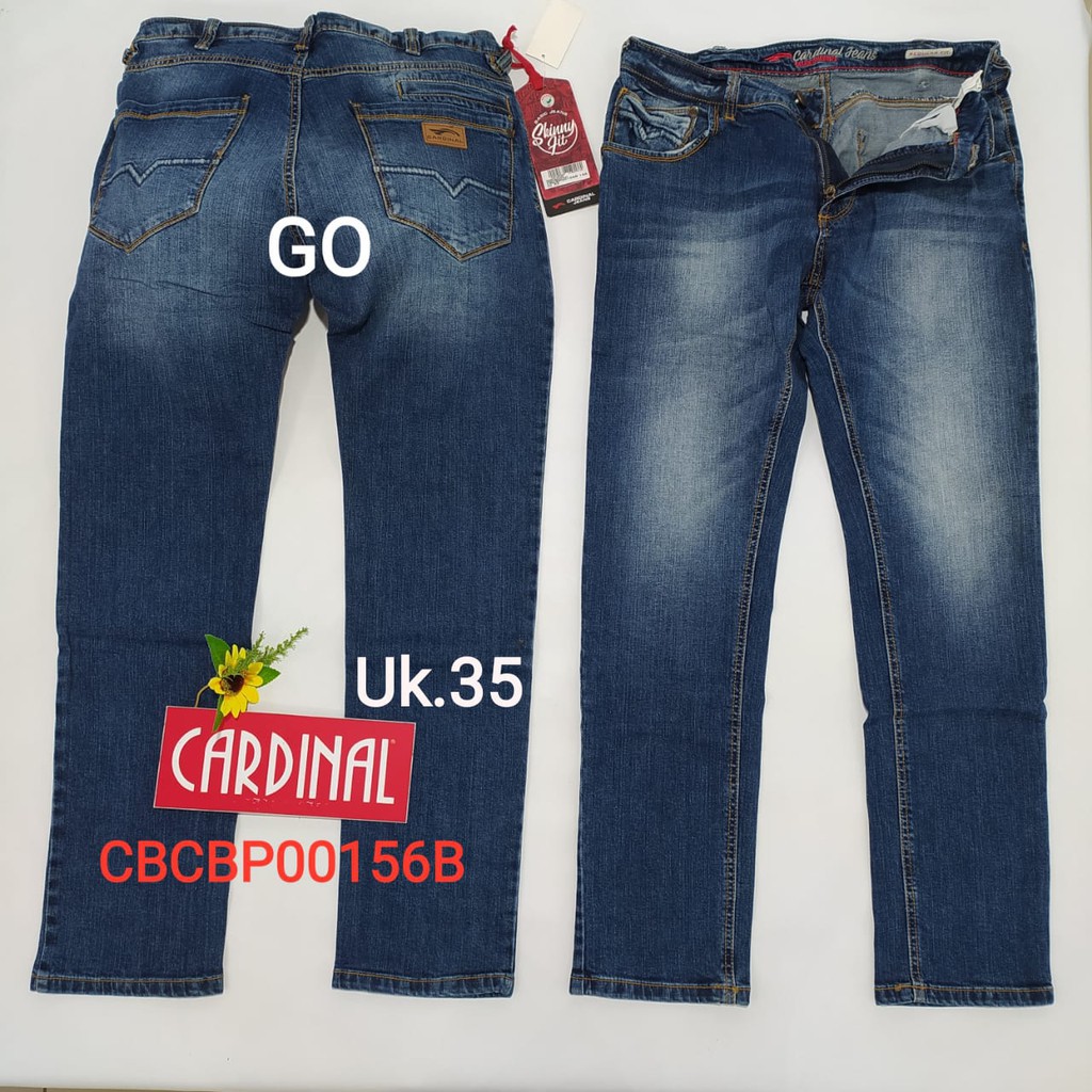 BB 35 CARDINAL CBCBP Celana Panjang Jeans Pria Pencil Stretch Slimfit Super Skinny Sobek Bermuda