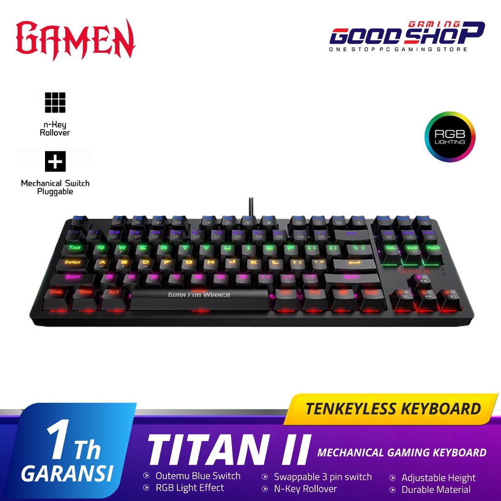 Gamen TITAN 2 - Mechanical Wired Gaming Keyboard