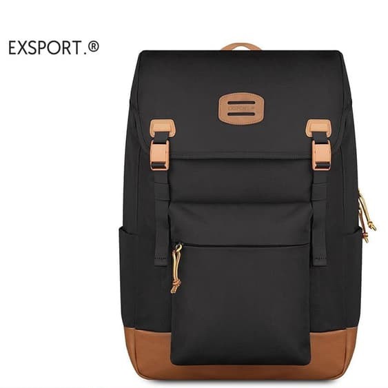Exsport Lovana Emma (XL) Laptop Backpack - Black