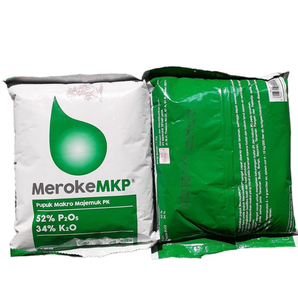 Pupuk Meroke MKP 1KG Mono Kalium Phosphate Hidroponik Original Kemasan Pabrik