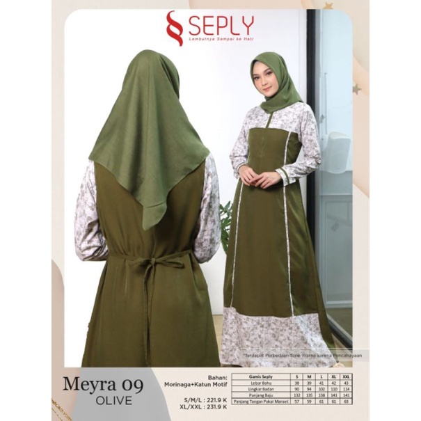 MEYRA 09 HITAM | GAMIS BY SEPLY TERBARU 2022 | GAMIS TERLARIS