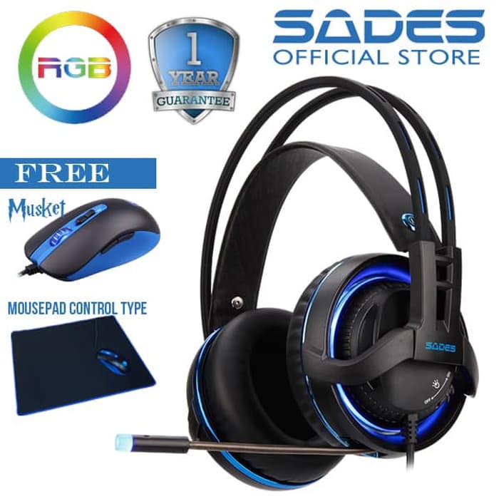 HEADSET GAMING SADES DIABLO 7.1 SURROUND