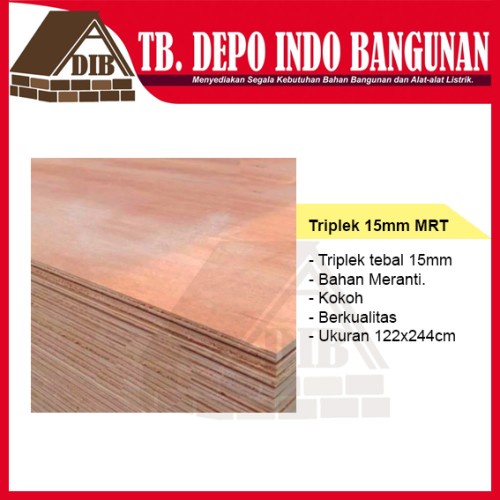 TRIPLEK 15MM MULTIPLEK PAPAN ALAS MERANTI