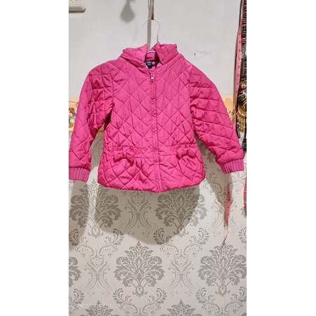 Preloved Jaket Pink Parasut anak 3-4 tahun by baby Gap