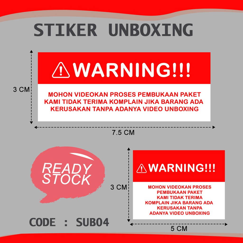 

GIANTPALACE STIKER VIDEO UNBOXING READYSTOCK TERMURAH