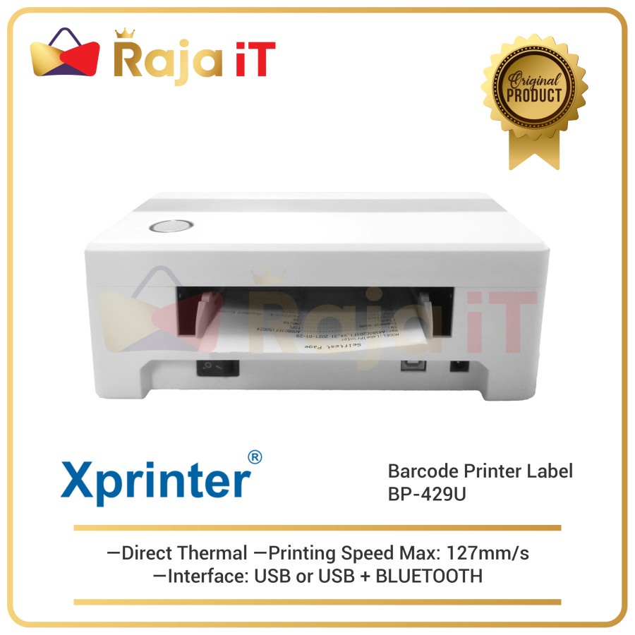 IWARE Barcode Printer Label Thermal BP429 Label Resi A6 BP429U BP429BT