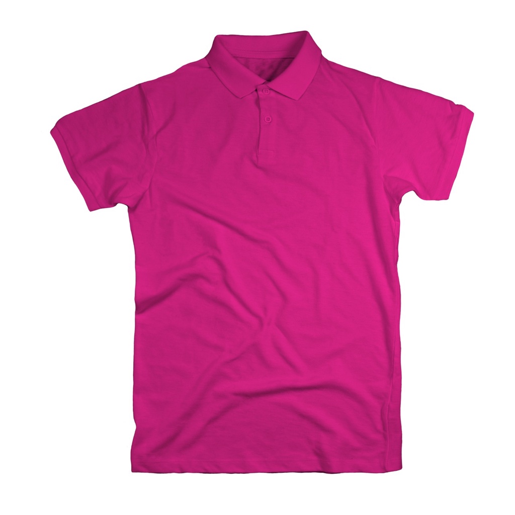 KAOS KERAH / POLO SHIRT PENDEK - WARNA PINK MAGENTA - AWESAM