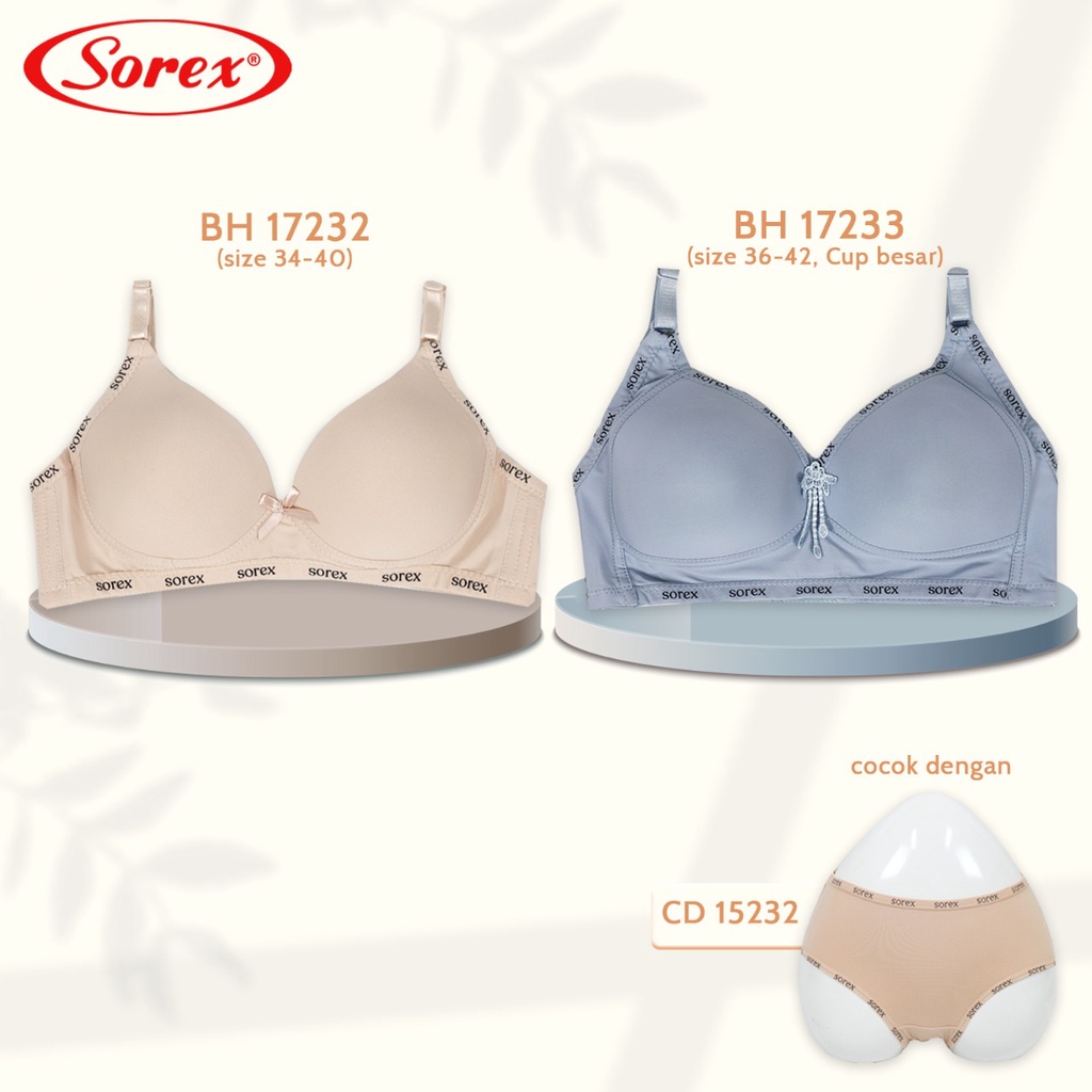 BRA BH tanpa kawat Basic 17232 Sorex