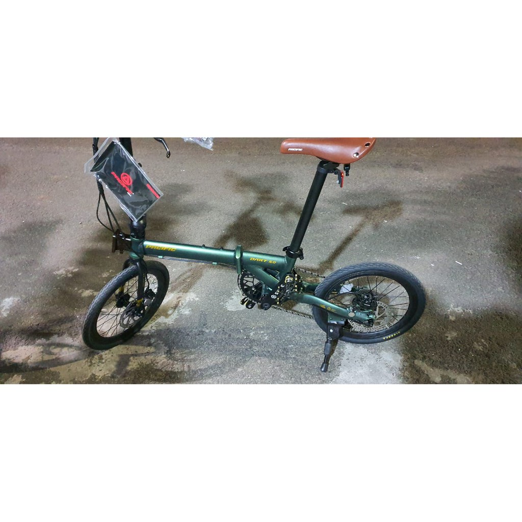 SEPEDA LIPAT PACIFIC DART 5.0 16&quot; BICYLE FOLDING BIKE HYDRAULIC DISC BRAKE
