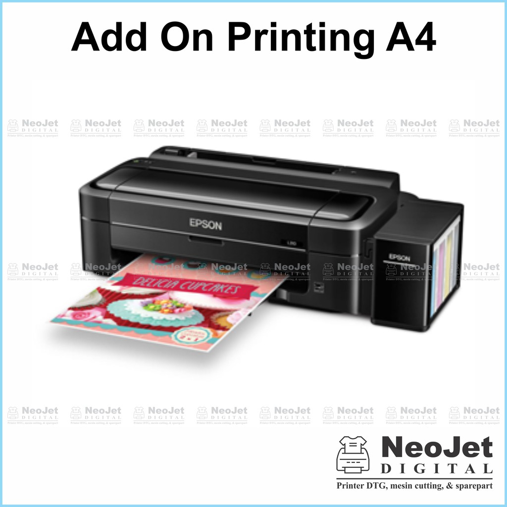 Add On Printing Transfer paper A4 + Kertas Transfer 3G