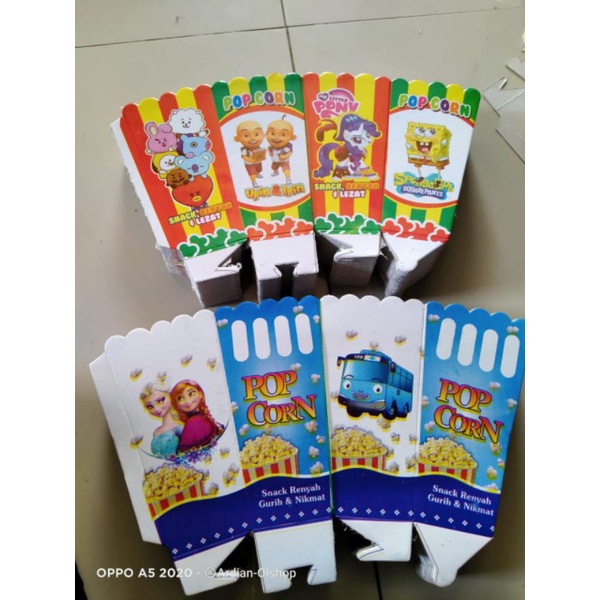 

kertas popcorn terlaris bungkus popcorn 12x6