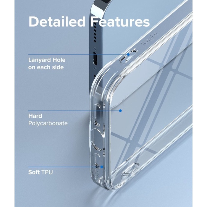 Ringke Fusion Case iPhone 12 / 12 Pro / 12 Pro Max / 12 Mini &amp; iPhone 13 / 13 Pro / 13 Pro Max / 13 Mini Soft Casing Anti Crack Cover Softcase