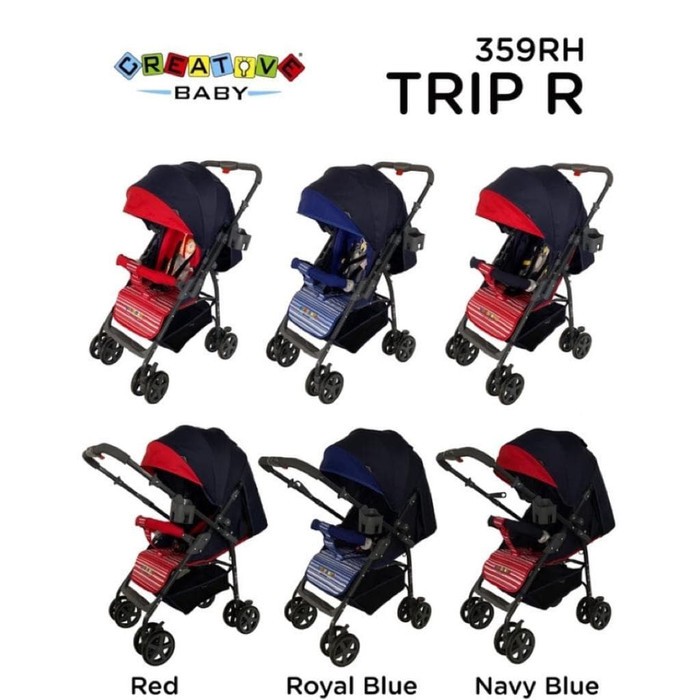 Makassar PROMO - Stroller/ Kereta Bayi Pliko Creative 359 Trip R Drongan 2 Arah | Kereta Dorong Bayi