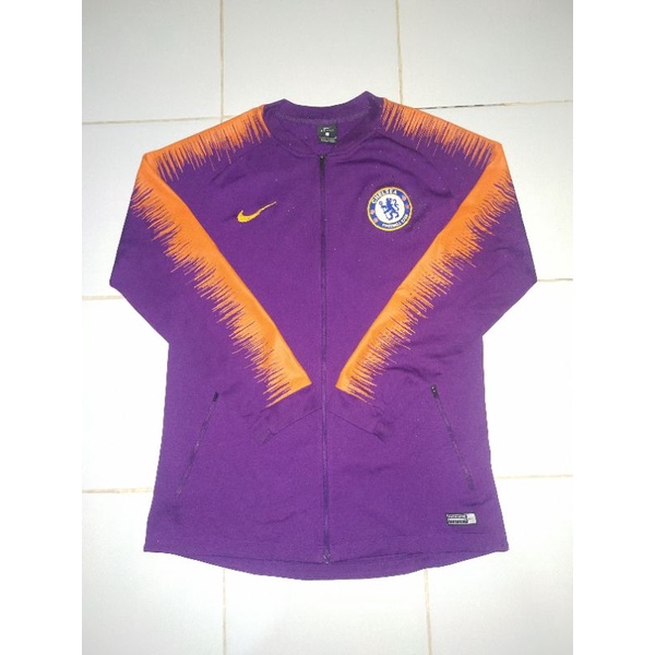 jaket chelsea nike purple special edition logo bordir second bekas